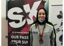 Elisabeth Elisee gewinnt Bronze in KK3x20 beim SK Junior Cup 2021